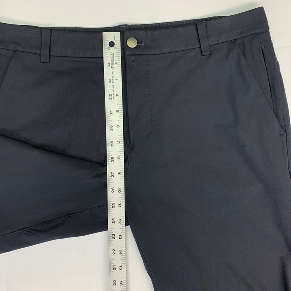 Lululemon Men's Commission Flat Front Stretch Slim Straight Chino Slacks Size 34 - Picture 9 of 10